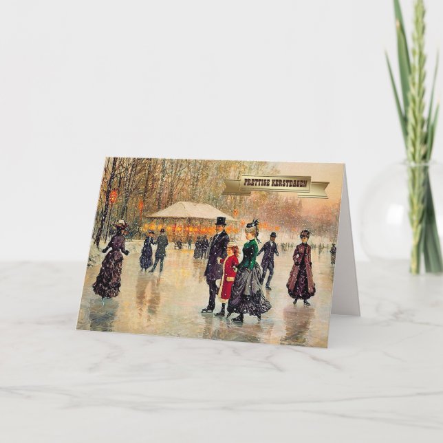 Prettige Kerstdagen. Cartes de Noël en néerlandais (Devant)