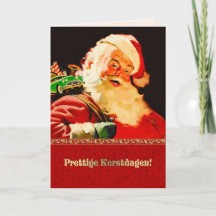 Prettige Kerstdagen. Cartes de Noël en néerlandais