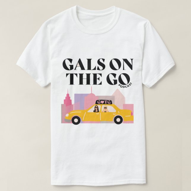 pretty basic podcast - gals on the go    T-Shirt (Design vorne)