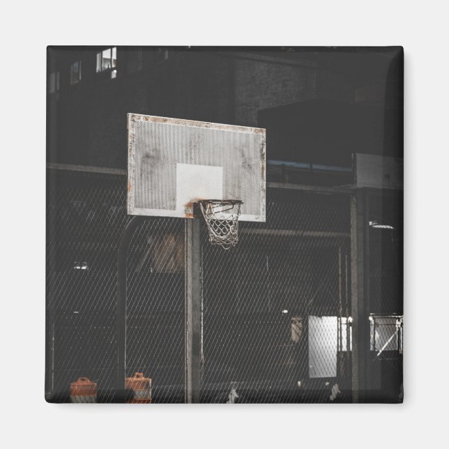 Pretty Basketball Design Magnet (Vorne)