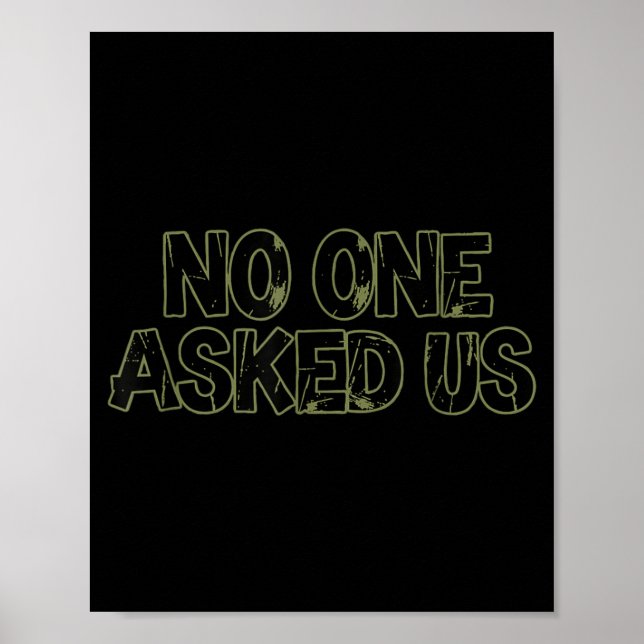Pretty Black Fragte uns Sprachgrafik Poster (Vorne)