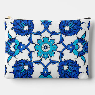 „Pretty Blue Duo Floral“ Kosmetikbeutel Zubehörtasche