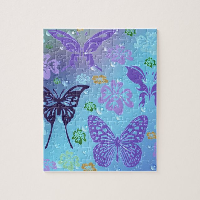 Pretty Blues Butterflies (Vertikal)