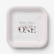 Pretty Blush Floral ONE Baby Mädchen erster Geburt