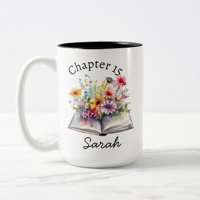 Pretty Bookworm Coffee Mug  (Gauche)