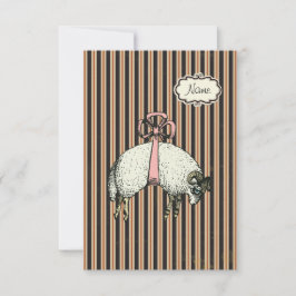 Pretty Bow Sheep™ (DESIGNER-OPTIONEN) - Einladung