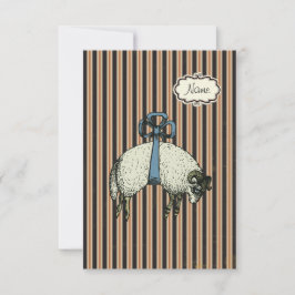 Pretty Bow Sheep™ (DESIGNER OPTIONEN) - Einladung