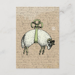 Pretty Bow Sheep ~ Einladungen