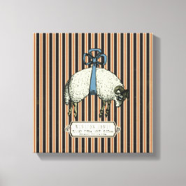 Pretty Bow Sheep™ Kollektion - Wrapped Canvas Leinwanddruck