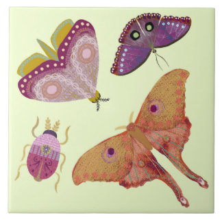 Pretty Butterflies Ceramic Tile Fliese