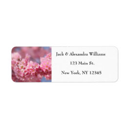 Pretty Cherry blossom Pink Chic Return Address