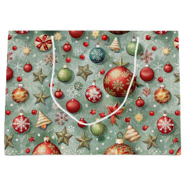 PRETTY COLOFUL CHRISTMAS ORNAMENTS GROßE GESCHENKTÜTE