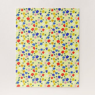 Pretty Dainty Cute Floral on Pastel Yellow