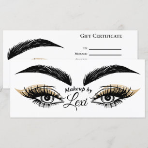 Pretty Eyes Beauty Salon Wimpern Geschenkgutschein Einladung