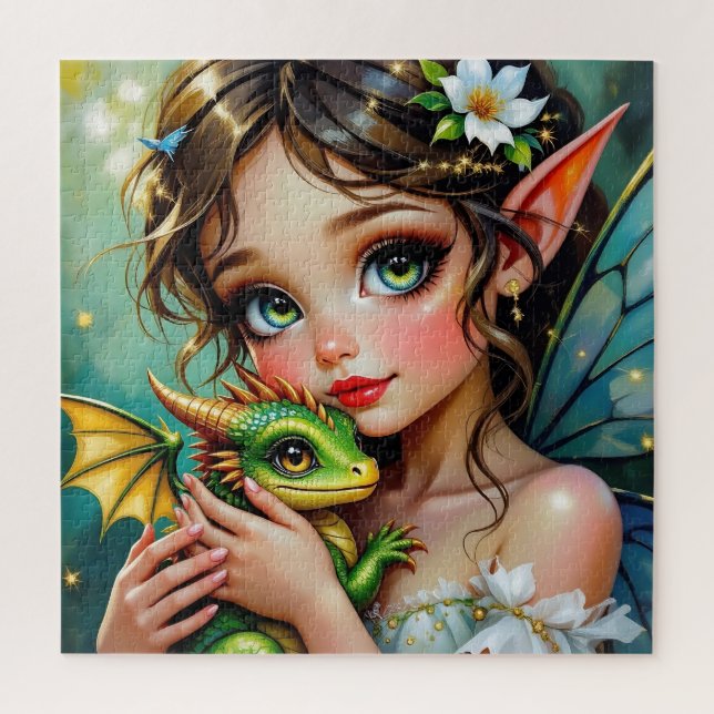 Pretty  Fairy and Dragon Themed Girl's   (Vertikal)