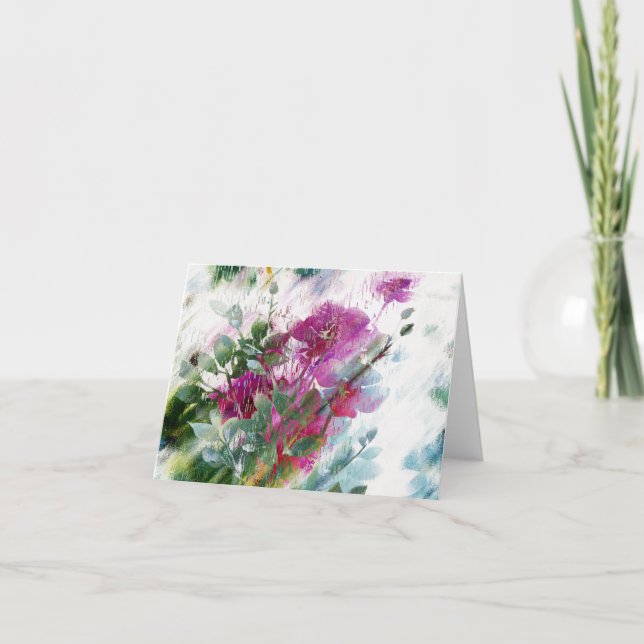 Pretty Floral Art Notecards or Greeting Cards Karte (Vorderseite)