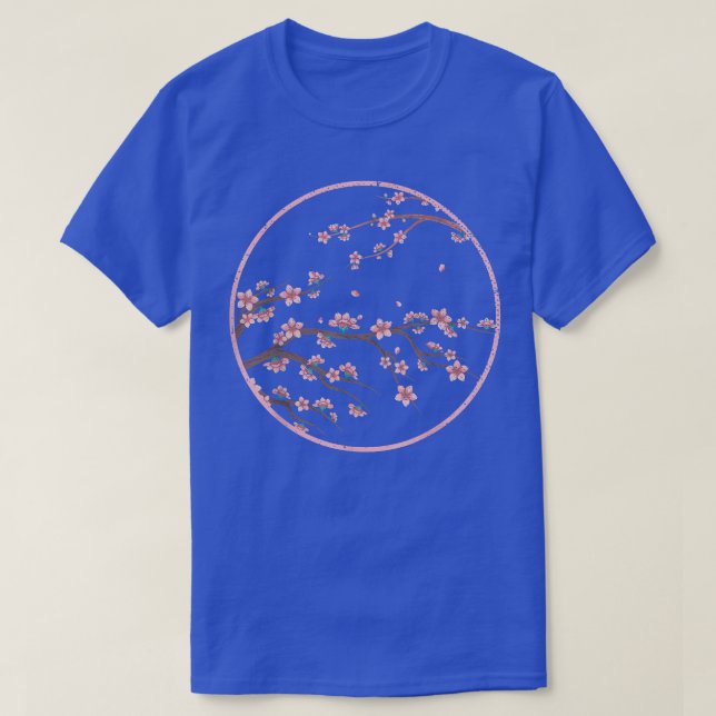 Pretty Flower Japan Sakura Japanese Cherry Blossom T-Shirt (Design vorne)