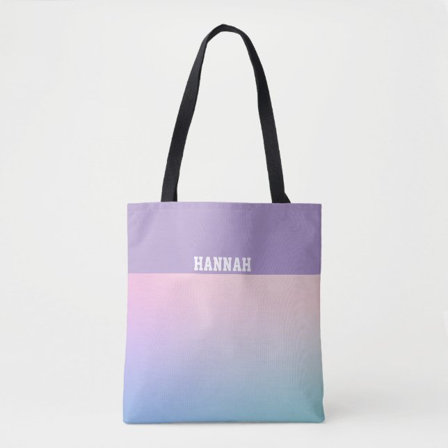 Pretty Gradient Pink Purple  Tasche (Vorderseite)