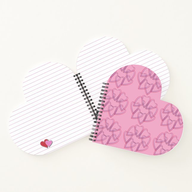 Pretty heart circle pattern notizbuch (Innenseite)