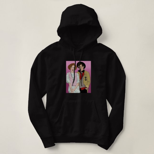 Pretty in Pink- Andie and Duckie Hoodie (Design vorne)