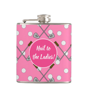 „Pretty in Pink Golf-Flasche“ Flachmann