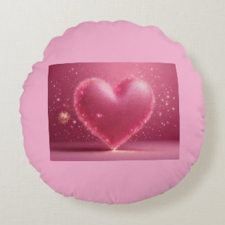 "Pretty in Pink : Heart Coussin Cover"