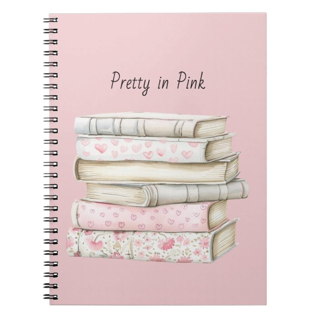 Pretty in Pink Hearts Bücher (Vorderseite)