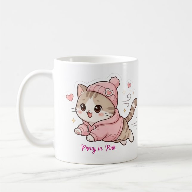 Pretty in Pink Kaffeetasse (Links)