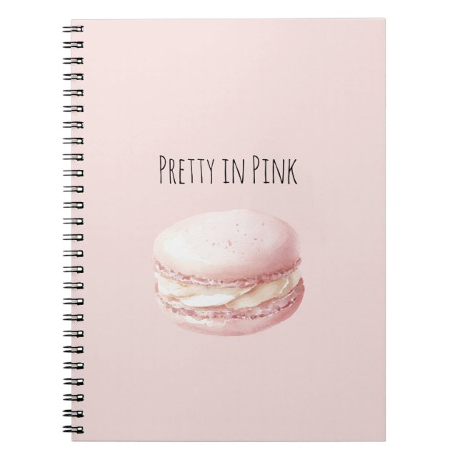 Pretty in Pink Macaron Notizblock (Vorderseite)