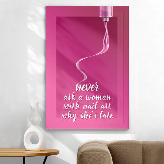 Pretty in Pink Nägel Poster