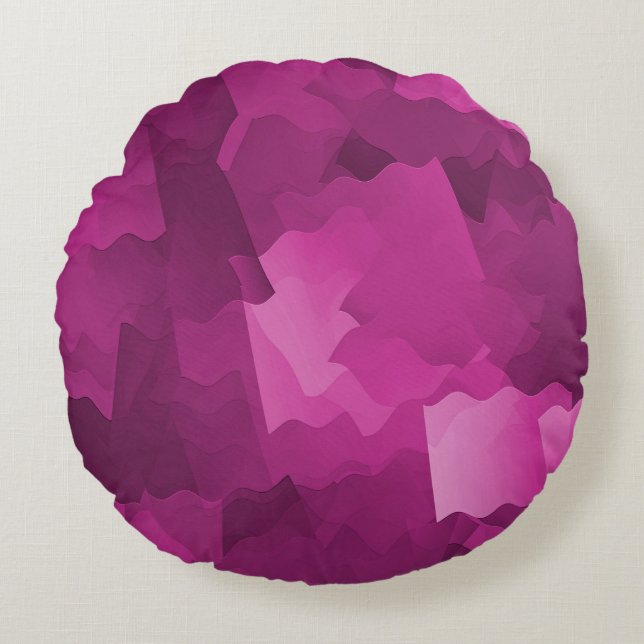 Pretty in Pink..... Rundes Kissen (Vorderseite)