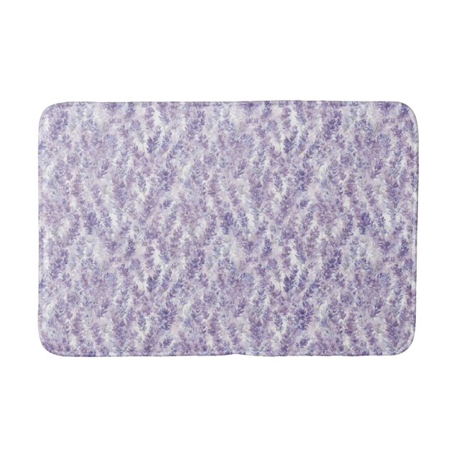Pretty Lavender Flowers Bridal Shower Badematte (Vorderseite)