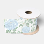 Pretty Light Blue White Flowers Bridal Shower Satinband<br><div class="desc">Pretty Light Blue White Flowers Bridal Shower</div>