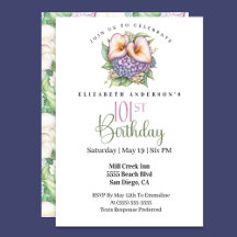 Pretty Pastel Calla Lily 101st Birthday