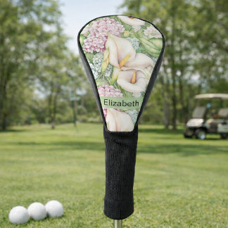 Pretty Pastel Calla Lily Personalized Golf Headcover