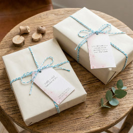 Pretty Pastel Pink Cherry Blossom Wedding favor Geschenkanhänger