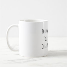 Pretty Peach Floral Dreams Brown Hair Lady Kaffeetasse