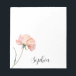 Pretty Peach Flower Notizblock<br><div class="desc">Pretty Peach Flower</div>