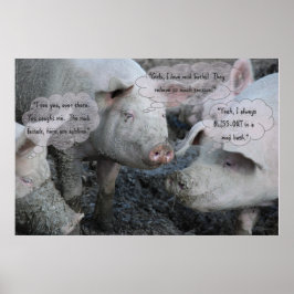 Pretty Pigs' 'Spa' Mud Facial & Mud Bath Poster