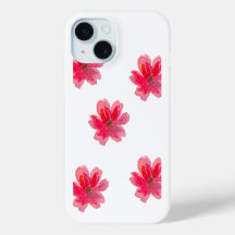 pretty pink flower phone case