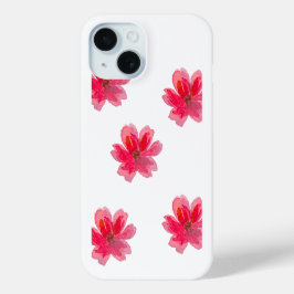 pretty pink flower phone case