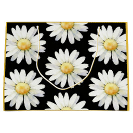 Pretty Purple Dotted Daisy's Große Geschenktüte