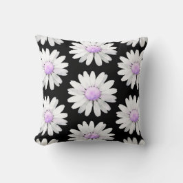 Pretty Purple Dotted Daisy's Kissen