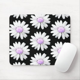Pretty Purple Dotted Daisy's Mousepad
