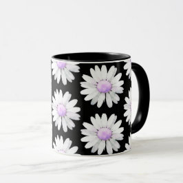Pretty Purple Dotted Daisy's Tasse
