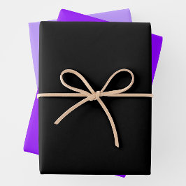 Pretty Purple, Pale Purple & Black Complementary Geschenkpapier Set