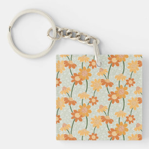 Pretty retro muted 1970 s flowers