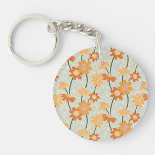 Pretty retro muted 1970 s flowers