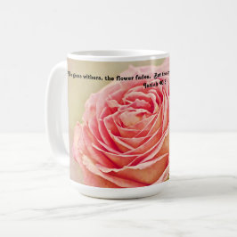 Pretty Rose Bible Scripture Mug Cup Kaffeetasse