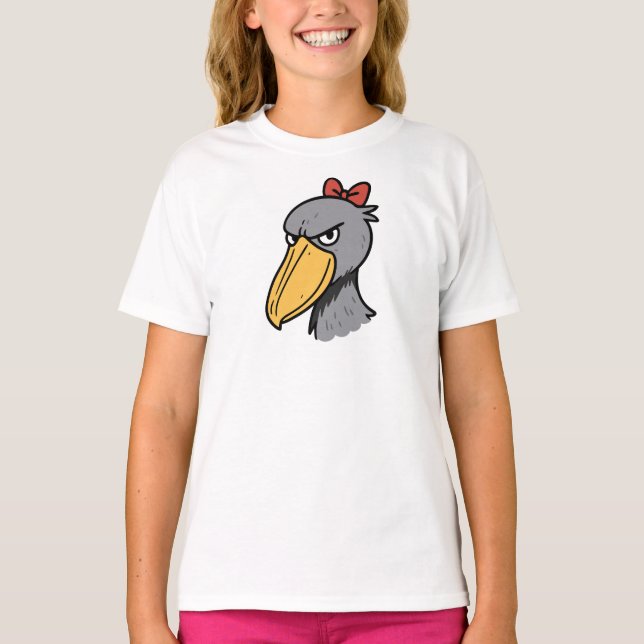Pretty Shoebill Stork Bird T-Shirt (Vorderseite)